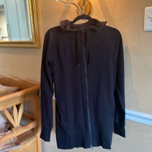 Black Athleta. Full Zip Hoodie Jacket with Thumb Holes.